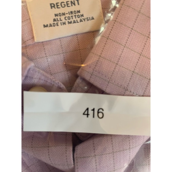 Brooks Brothers Regent Button Up Shirt Mens  15.5 4/5 non Iron Purple Box‎ - Picture 8 of 8
